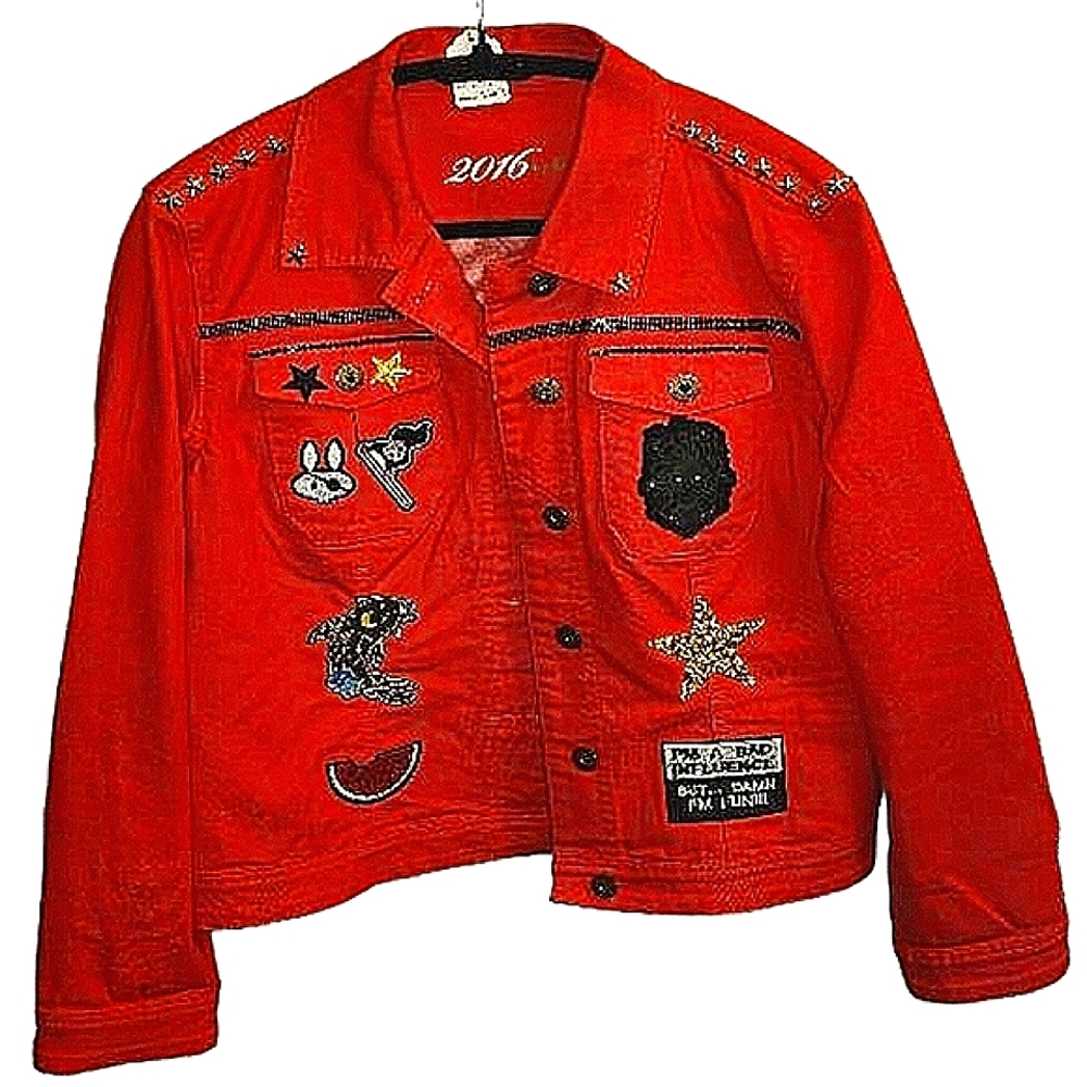 Not Your Average Fairytale: A Bad Disney Inspired Patched Jacket, Size M